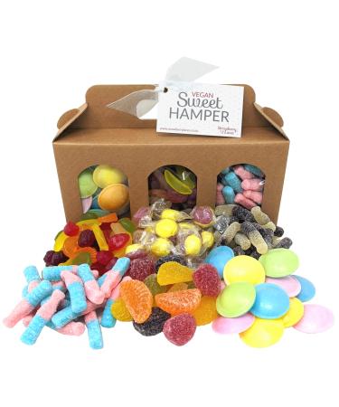 Vegan Sweet Hamper Box - Great Vegan Sweets Gift For Birthdays Father's & Mother's Day Valentine's Christmas Easter and More