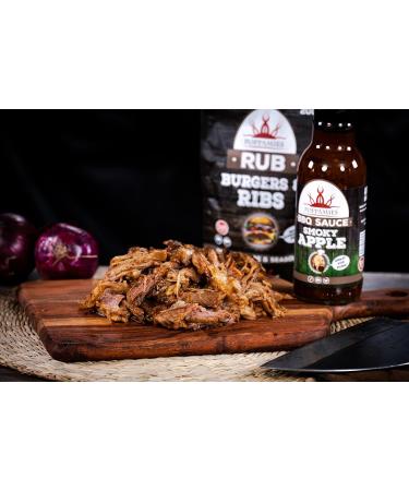 Poppamies Smoky Apple BBQ Sauce - Smoked Chili & Fresh Apples - Mild Spiciness - 410g - Buy Online on SooperMarket.com
