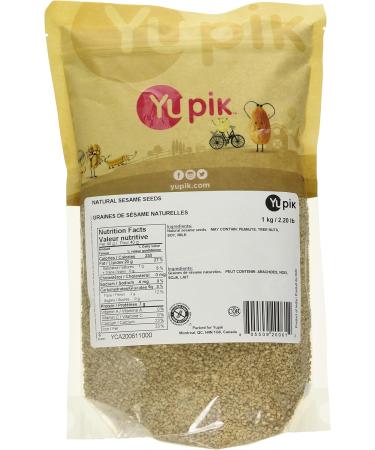 Yupik Organic Brown Flax Seeds Non-GMO Vegan Gluten-Free 1Kg & Sesame Seeds (Natural) 1Kg Brown Flax Seeds + Sesame Seeds (Natural) 1Kg 1 kg (Pack of 1) - Buy Online on SooperMarket.com