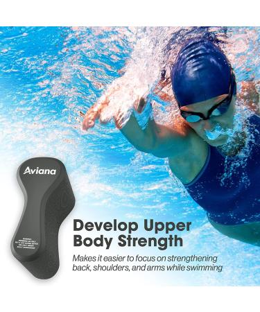 Pull Buoy Swim Training Leg Float for Adults & Youth - Improve Pool Strokes & Upper-Body Strength | EVA & BPA Free - Black - Buy Online on SooperMarket.com