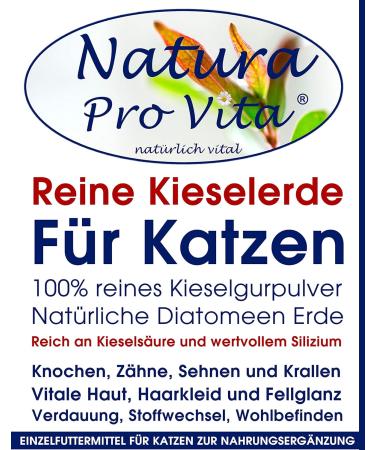 Natura Pro Vita Pebble Earth for Cats - Natural Silica Powder for Skin Fur Claws Teeth & Digestion - 1kg Pure Nature Feed - Buy Online on SooperMarket.com
