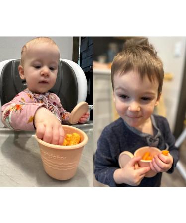 Pandaear 12-Piece Silicone Baby Food Storage Set | 4 oz Porridge Freezing Containers with Airtight Lids - Ideal for Complementary Baby Food - Buy Online on SooperMarket.com