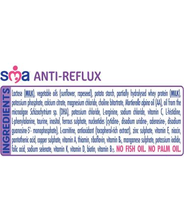 SMA Anti Reflux Baby Milk Powder Formula From Birth 800g (Pack of 1) - Buy Online on SooperMarket.com