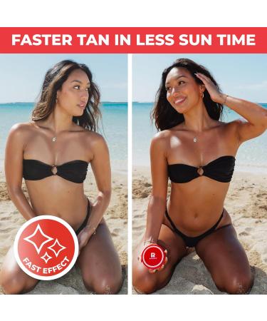 BYROKKO Shine Brown Watermelon Sunbed Cream Sunbed Tanning Accelerator Use it as tanning cream or tanning lotion for fast Intense Tan In Sunbeds & Outdoor Sun 200 ml - Buy Online on SooperMarket.com