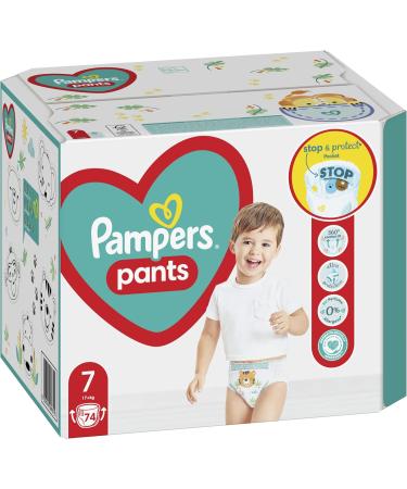 Pampers Pants Size 7 (74 pcs) - Old Version for Boys & Girls | Best International Shipping - Buy Online on SooperMarket.com