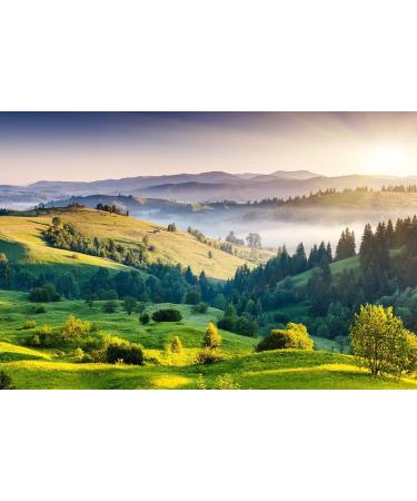 Mosaiko 16x24 inch Extra Large Diamond Painting Kit - 5D Full Drill Square DIY Nature Landscape Series: Green Hills - Crystal Rhinestone Embroidery Cross Stitch Canvas