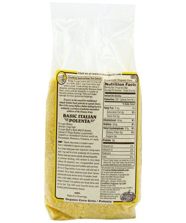 Bob's Red Mill Organic Corn Grits/Polenta  24 Oz  Pack of 4 - Buy Online on SooperMarket.com
