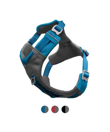 Kurgo Journey Air Dog Harness With Padded Chest and Back Handle For Dogs 5-11 kg Size S Blue/Gray S Blue