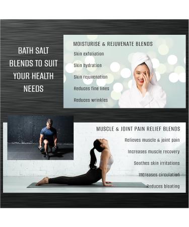 Black Sand Labs Premium Bath Salts for Him Premium Blend of Dead Sea & Hawaiian Black Lava Salts That Moisturises and Rejuvenates Skin Luxury Bath Salts for Men (Midnight Musk) - Buy Online on SooperMarket.com