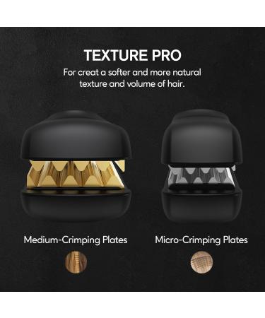 Terviiix 24K Titanium Wide Hair Crimper Crimping Iron for Hair Crimper Hair Iron for Textured Crimps and Volume Hair Volumizing Iron for Thin Fine Hair Dual Voltage Auto Off 1-1/2 Inch 1 1/2'' - Buy Online on SooperMarket.com