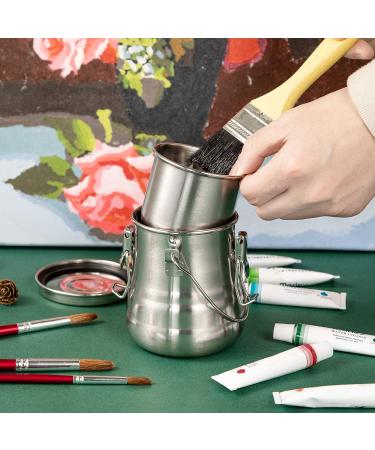 MyLifeUNIT Stainless Steel Paint Brush Washer - Airtight Cleaner for Painting (Medium) - Buy Online on SooperMarket.com