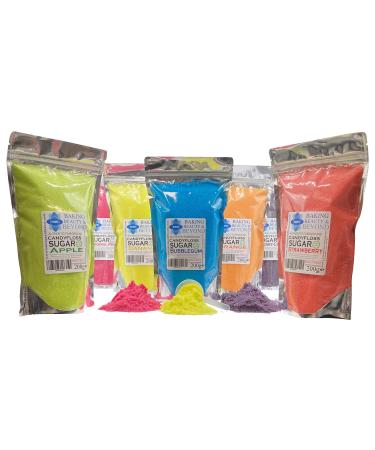 Baking Beauty and Beyond Premium Floss Sugar for Cotton Candy - Cotton Candy Flossing Sugar with Natural Ingredients Perfect for Every Occasion Bulk Floss Sugar 200g - Peach Flavour
