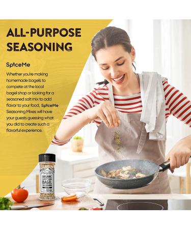 Organic Everything Bagel Seasoning 9.3 oz - Zero Calories | Premium Blend for Flavorful Dishes - Buy Online on SooperMarket.com