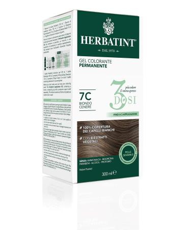 Herbatint Permanent Color Gel 3 Cans - 7C Ash Blonde 300ml 95C Ash Blonde 1 piece (1 pack)