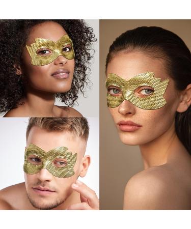 24k Gold Eye Masks - Under Eye Patches for Dark Circles and Puffiness - Honeycomb Eye Treatment Mask - Skincare for Adults Women Men Kids - 8 PCS - Buy Online on SooperMarket.com