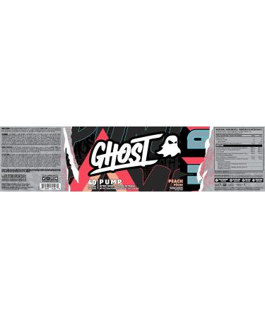 GHOST Pump Nitric Oxide Powder - 40 Servings - Sugar-Free & Stim-Free Pre-Workout Supplements - L-Citrulline Arginine Nitrate & L-Glutathione - Soy & Gluten-Free Vegan (Peach) - Buy Online on SooperMarket.com