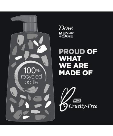 Dove Men+Care Charcoal + Clay Shampoo for Healthy Hair | 25.4 oz | Naturally Derived Plant-Based Cleanser - International Shipping Available - Buy Online on SooperMarket.com