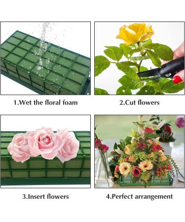2 Pcs Floral Foam Cage & Bricks for Wedding Decor - Flower Arrangement Supplies - Buy Online on SooperMarket.com