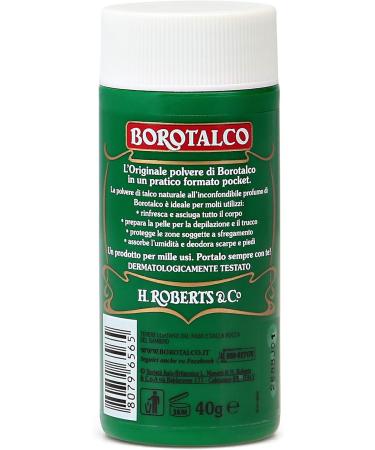 Borotalco Talcum Power Mini Jar Talcum Powder Mini Talcum Powder Multipurpose Absorbing and Refreshing for Velvety Skin and Suitable for Men Women and Children 40 g Jar 40 g (Pack of 1) - Buy Online on SooperMarket.com