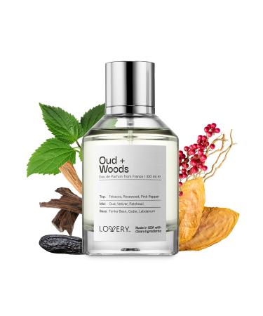 LOVERY Oud Woods Perfume Inspired by T. F.ord Oud Wood Long Lasting Perfume for Women & Men Vegan Clean Fragrane Ingredients 100ml Perfumes for Birthday Gifts for Women Men USA Clean Oud Woods - Buy Online on SooperMarket.com