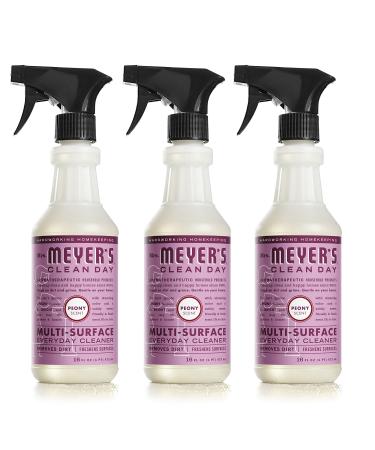Mrs. Meyer's All-Purpose Cleaner Spray, Peony, 16 fl. oz - Pack of 3 Peony Spray