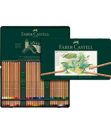 Faber-Castel Pitt Pastell Colouring Pencil Set of 60  60 Count (Pack of 1)  Assorted