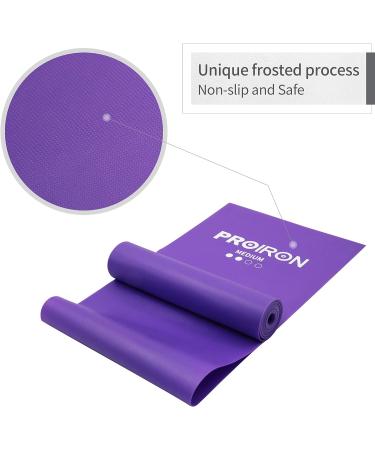 PROIRON Latex-Free Resistance Bands - Strength Training Yoga Pilates - Light/Medium/Heavy - Purple - 1.5m - 20lb - Buy Online on SooperMarket.com