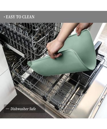 Reopet Silicone Pet Feed Mats - Waterproof Dog & Cat Space Mats with Elevated Edges - Sizes 47x30 cm (1-Pack) - Optimal for Mess-Free Feeding - Buy Online on SooperMarket.com