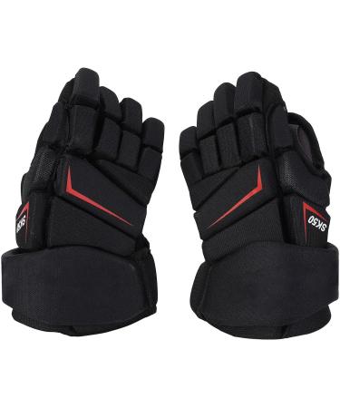 LUQEEG Ice Hockey Gloves - Breathable Lacrosse Gloves with Finger Protection | 10 Inches Nylon & EVA Foam for Players - Buy Online on SooperMarket.com