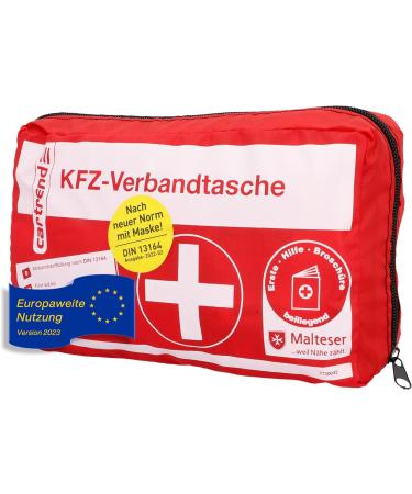 Cartrend First Aid Kit Classic - DIN 13164 - Pack of 2 Red | Essential Malteser First Aid Measures | International Shipping Available - Buy Online on SooperMarket.com