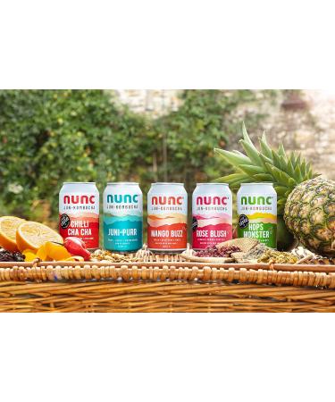Nunc Jun-Kombucha Rose Blush 12x330ml - Premium Floral Kombucha Drink for Gut Health - Natural Energy, Gluten Free - Buy Online on SooperMarket.com