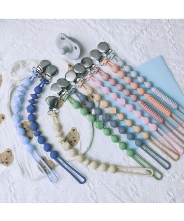 Silicone Pacifier Clip for Boys Girls in Quartz Pink | Binky Holder Strap for Baby Shower | Flexible Texture for Safety and Style - Buy Online on SooperMarket.com