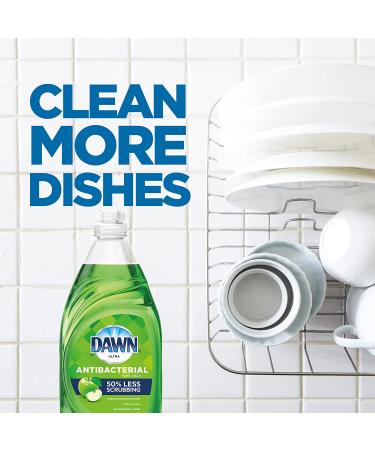 Dawn Antibacterial Apple Blossom Dish Soap 19.4 oz - Pack of 4 + 2 Sponges - Buy Online on SooperMarket.com