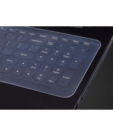 Clear Silicone Keyboard Cover for 15.6-16 inch Laptop Notebook with Numeric Keypad - Anti Dust & Waterproof Protector - Buy Online on SooperMarket.com