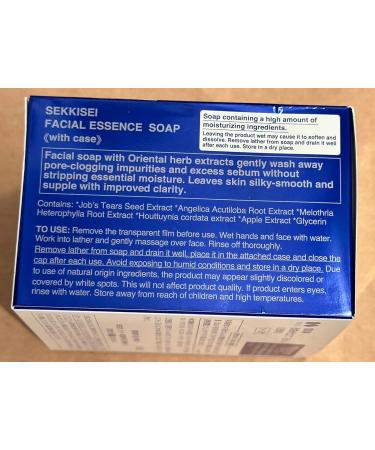 Buy SEKKISEI Facial Essence Soap with CASE | Luxury Lotion Cleanser - 3.5oz | International Shipping Available - Buy Online on SooperMarket.com