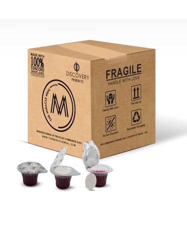 DISCOVERY PRODUCTS Pre-Filled Communion Cups with Wafer & Juice - Pack of 100