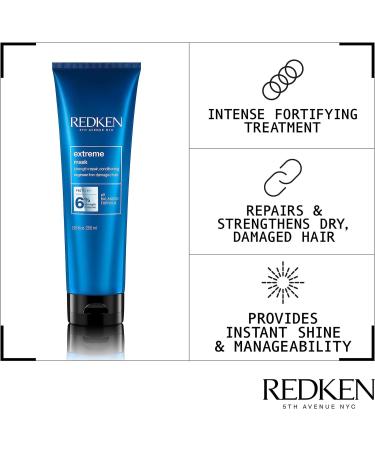 REDKEN Extreme Hair Mask Treatment 250ml - Fortifies & Strengthens Distressed Hair - Buy Online on SooperMarket.com