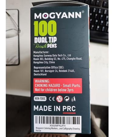 Mogyann 100 Colors Dual Tip Brush Pens for Coloring and Calligraphy - Multicolor - Buy Online on SooperMarket.com