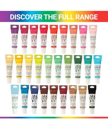 COLOUR SPLASH Coral Food Colouring Gel Tube - 25g Highly Concentrated Edible Ingredients for Vibrant Cakes - Buy Online on SooperMarket.com