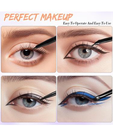 7-Piece Eyeliner Brushes Set for Precision Makeup Application | Gel & Liquid Eyeliner Brushes, Slanted Eyebrow Brush, Fine Bent Eyeliner Brush, Eyeshadow Brushes - Buy Online on SooperMarket.com
