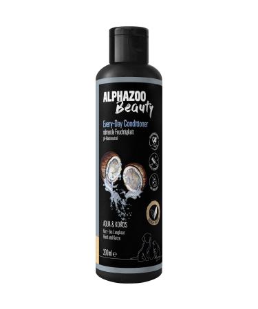 Alphazoo every day cats and dogs conditioner 200 ml i coconut i fur care for all breeds long hair short hair i natural dog shampoo for soft fur 200ml