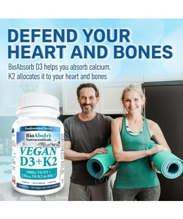 Vegan Vitamin D3 1000 IU + Vitamin K2 MK-7 Form (120 mcg). 150-Day Supply 150 Vegetarian Capsules - Buy Online on SooperMarket.com