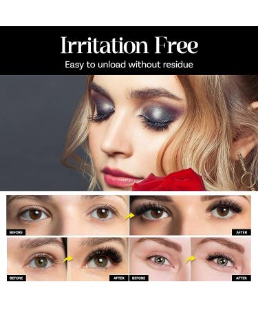 Dual Magnetic Reusable False Eyelashes Set - No Glue Needed | Soft 3D Fake Lashes Extension | Natural Look with Tweezers - 2 Pairs - Buy Online on SooperMarket.com