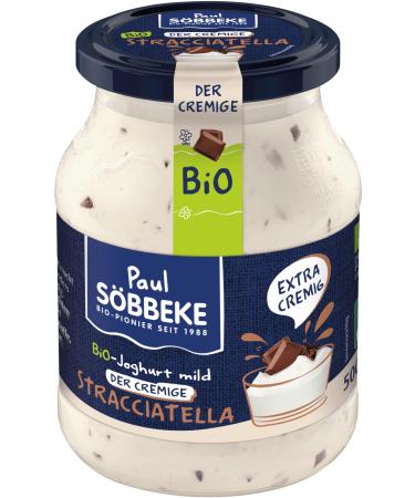 S bbeke organic yoghurt mild stracciatella 7.5% fat (6 x 500 gr)