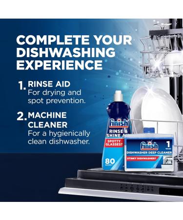 Finish Dishwasher Rinse & Shine Aid - Original 800ml | For Drier Glasses & Spot Prevention - Buy Online on SooperMarket.com