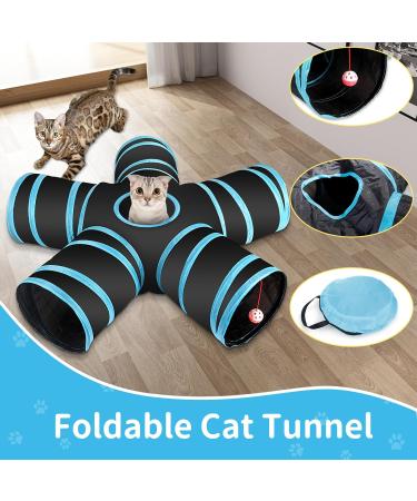 Yutuy Cat Toys Set with 36 PCs - Interactive Cat Tunnel Spring Toys Mice & Fish - Ultimate Fun for Kittens & Cats - Buy Online on SooperMarket.com