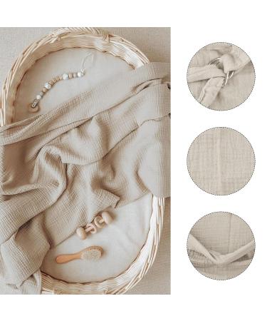 Soft & Breathable Cotton Breastfeeding Cover - Still Towel Snack Apron | Ideal Gift for Moms - Khaki - Buy Online on SooperMarket.com