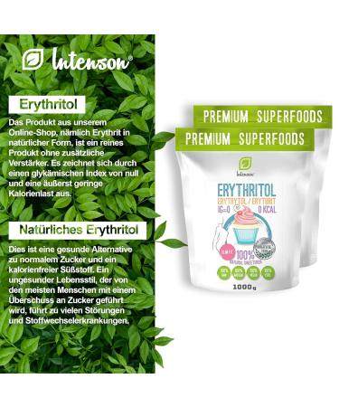 Erythritol 2kg - Natural Calorie-Free Sugar Alternative | Shop Now for Sweetness Without Calories - Buy Online on SooperMarket.com