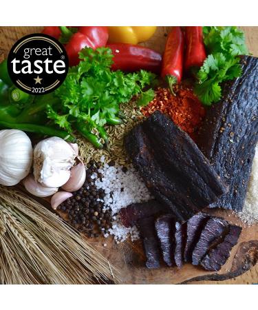 The Biltong Man Nice n Spicy Beef Biltong 1Kg - High Protein & Low Calorie Gluten-free Snack - Buy Online on SooperMarket.com