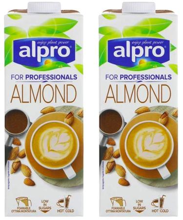 2 x 1 Litre Long Life Vegan Vitamin Almond Milk Drink Dairy